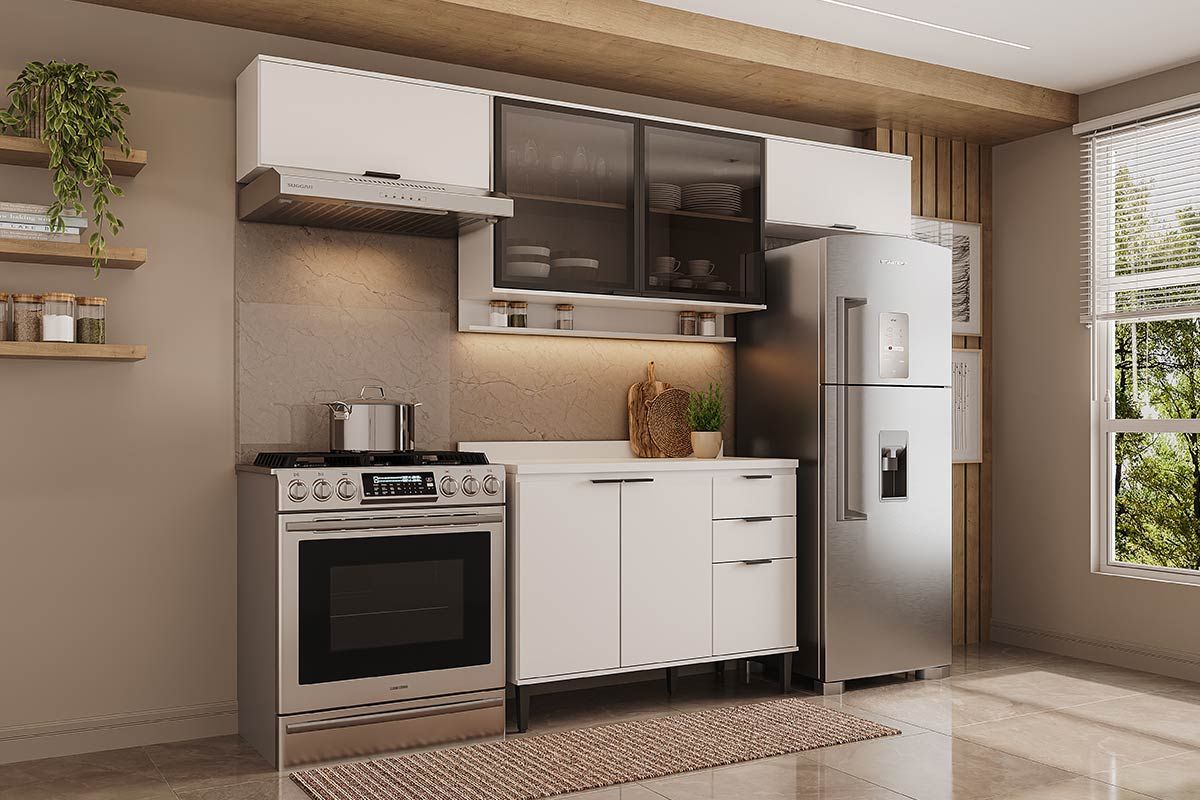 Cozinha Completa Carraro 4 Peças Alpha C4P180