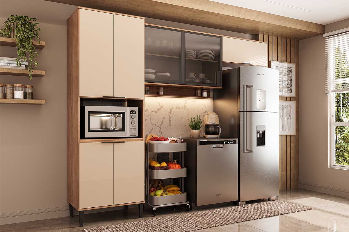 Cozinha Completa Carraro 3 Peças Alpha C3P35
