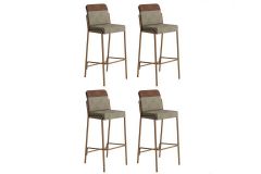 Banqueta Sala de Jantar Duo 1753 Kit 4 Un - Carraro