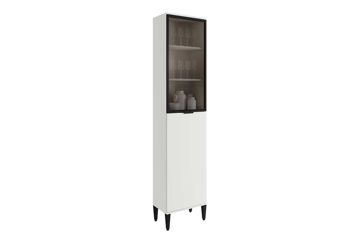 Paneleiro Cozinha Carraro Alpha 2509 c/2 Portas c/Vidro 50cmBranco
