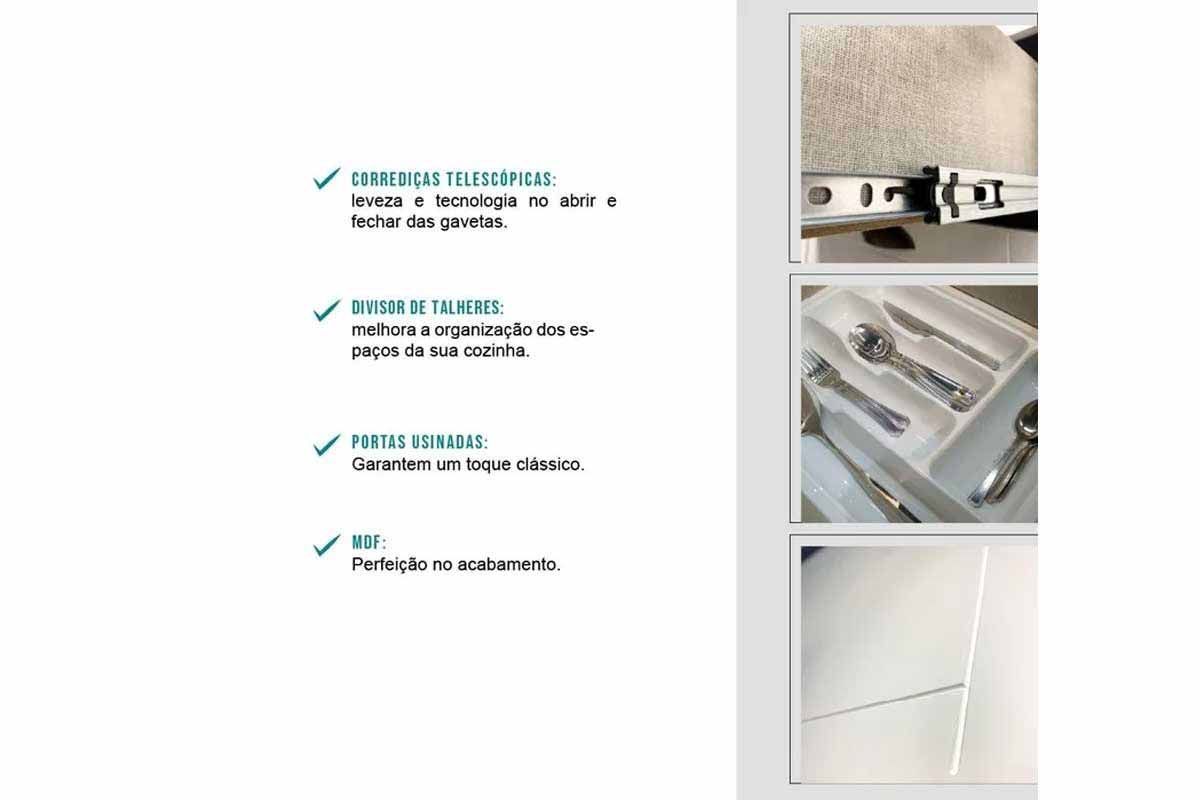 Cozinha Completa Carraro 9 Peças Bella C9P24