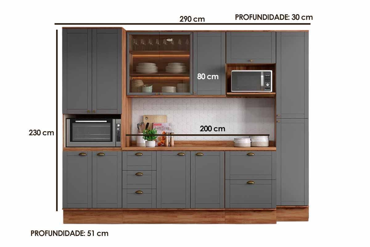 Cozinha Completa Carraro 9 Peças Bella C9P41