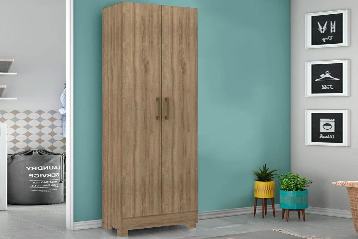 Armário Multiuso Lavanderia 626 c/ 2 Portas e Pés - Carraro