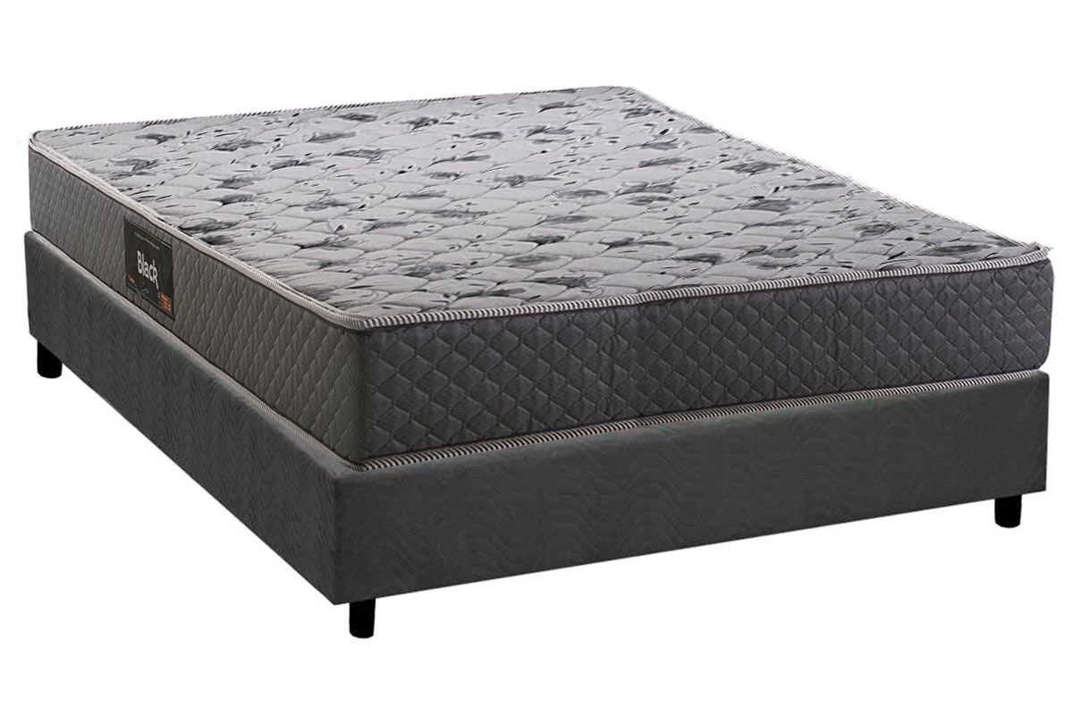 Cama Box CRC +Colchão Ortopédico Black Herval