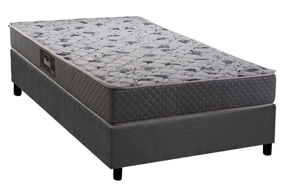Cama Box CRC +Colchão Ortopédico Black Herval