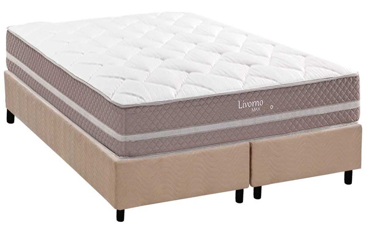 Cama Box CRC +Colchão Molas Livorno Herval
