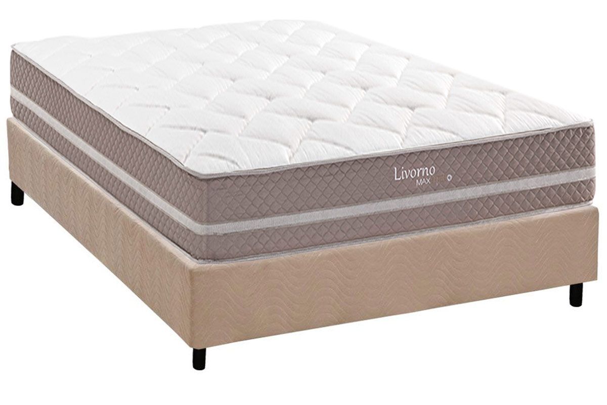 Cama Box CRC +Colchão Molas Livorno Herval