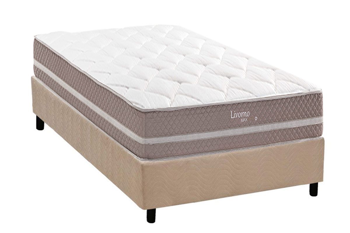 Cama Box CRC +Colchão Molas Livorno Herval