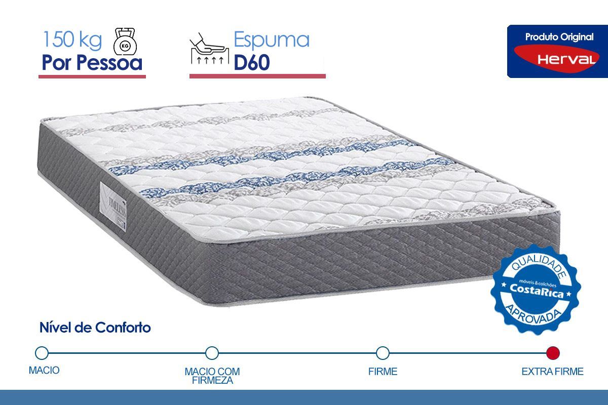 Cama Box CRC +Colchão Ortopédico Timeless Herval