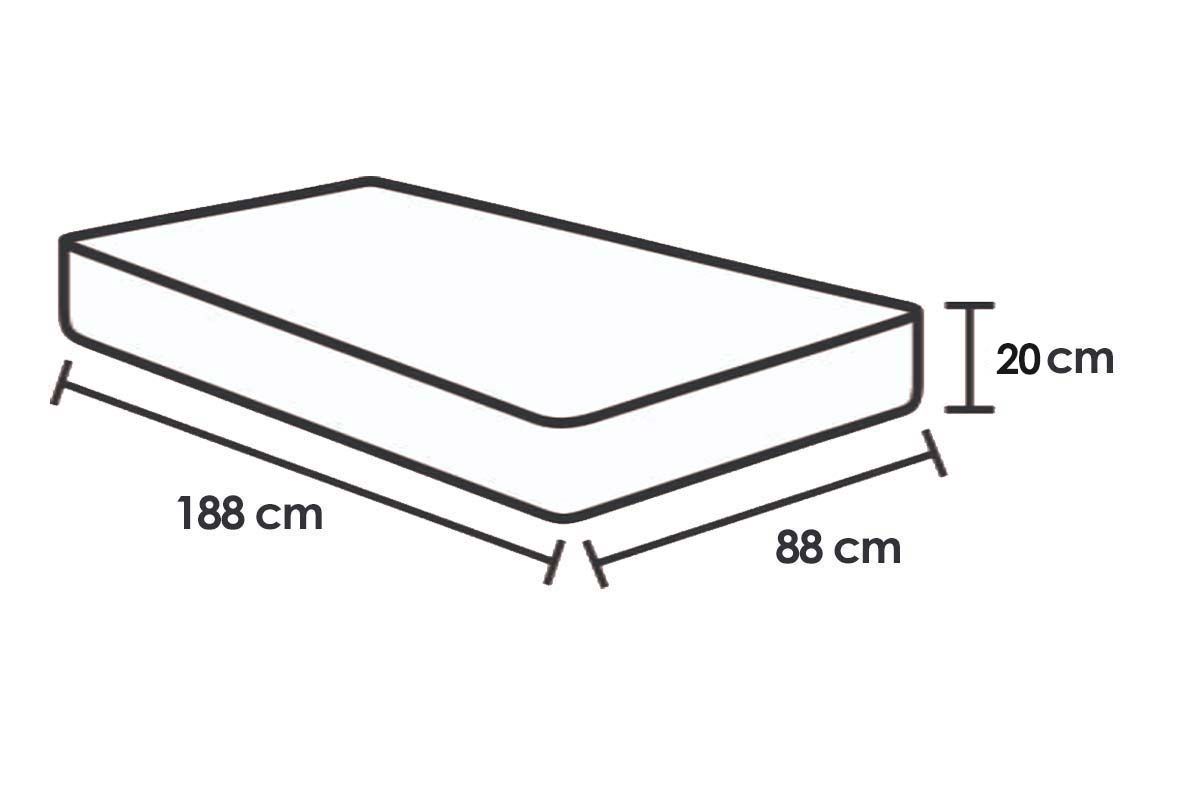Cama Box CRC +Colchão Ortopédico Timeless Herval