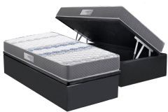 Cama Box Baú Filhão +Colchão Ortopédico Timeless Herval