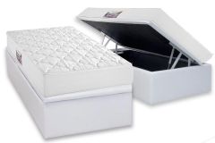 Cama Box Baú Filhão +Colchão Espuma D45 New Top Herval