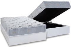 Cama Box Baú Filhão +Colchão Molas Premium Herval