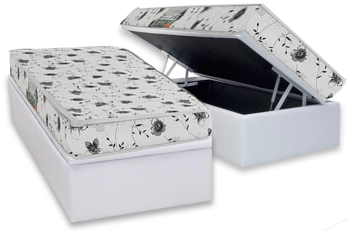 Cama Box Baú CRC +Colchão Espuma D23 Sonum Herval