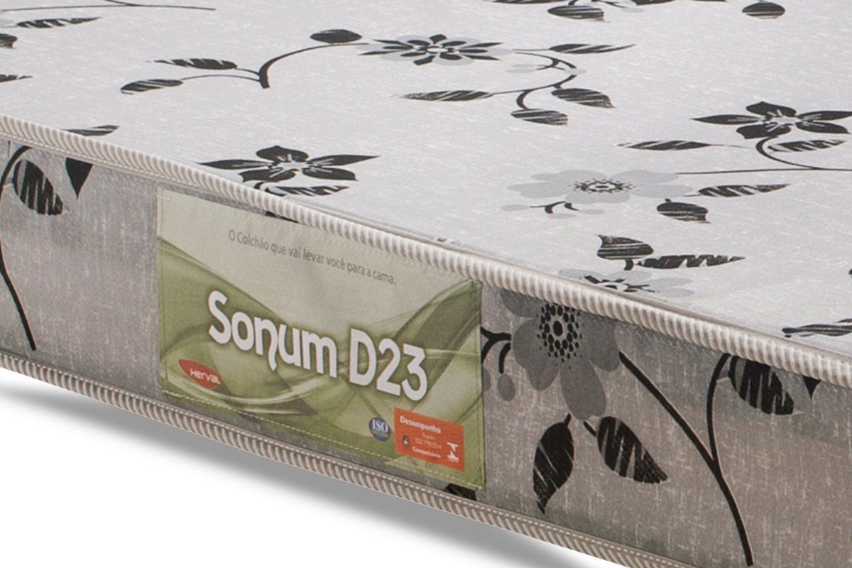 Cama Box Baú CRC +Colchão Espuma D23 Sonum Herval