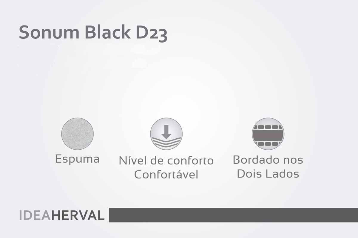 Cama Box Baú CRC +Colchão Espuma D23 Sonum Herval