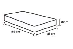 Cama Box Baú Filhão +Colchão Ortopédico Frontier Herval