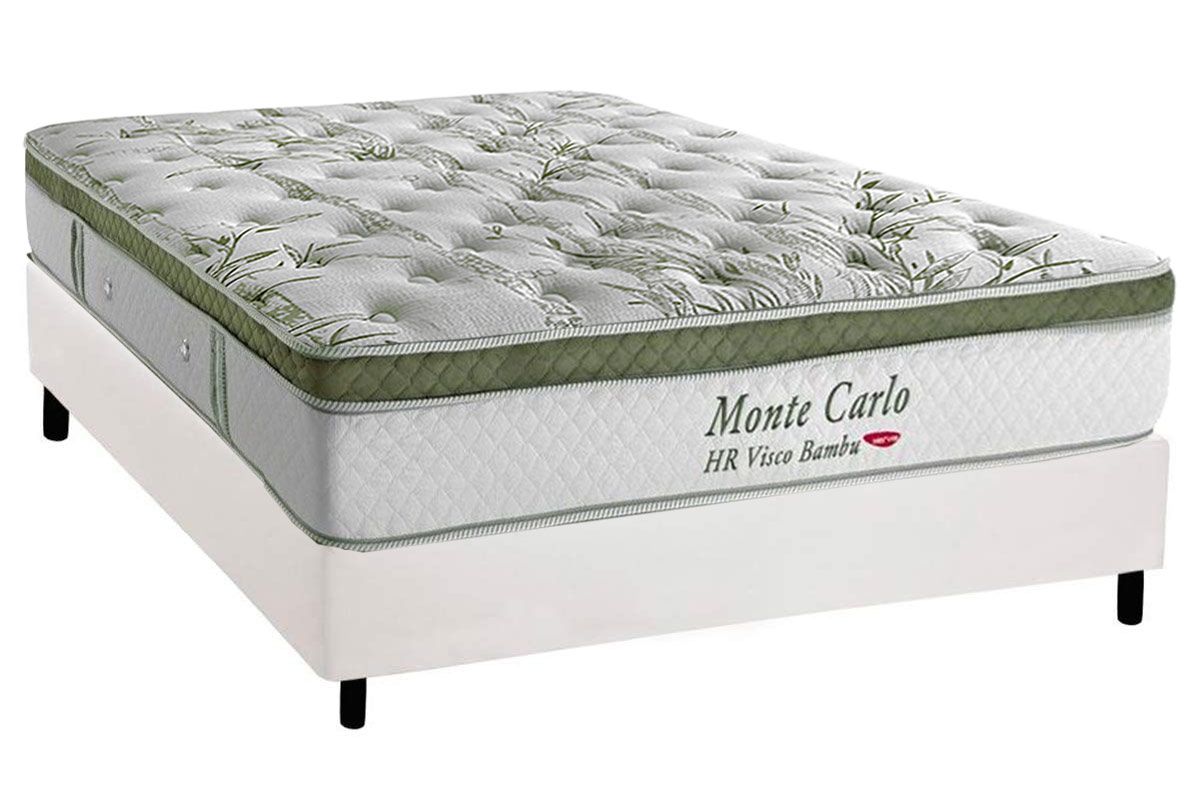 Cama Box CRC +Colchão Molas Monte Carlo Herval