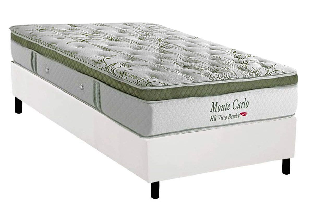 Cama Box CRC +Colchão Molas Monte Carlo Herval