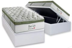 Cama Box Baú Filhão +Colchão Molas MonteCarlo Herval