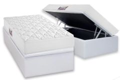 Cama Box Baú Filhão +Colchão Espuma D45 Top Herval
