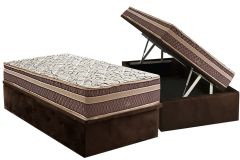 Cama Box Baú Filhão +Colchão Molas Assis Herval