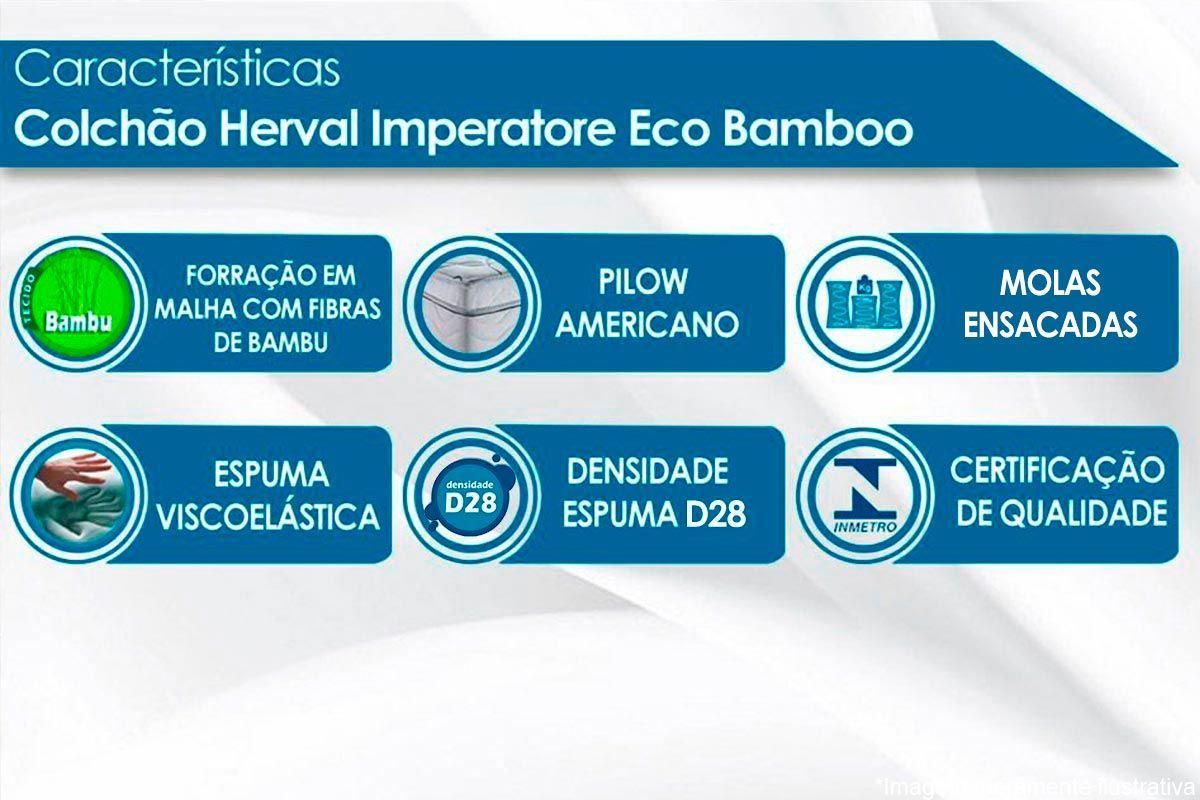 Cama Box Filhão +Colchão Molas Imperatore Herval