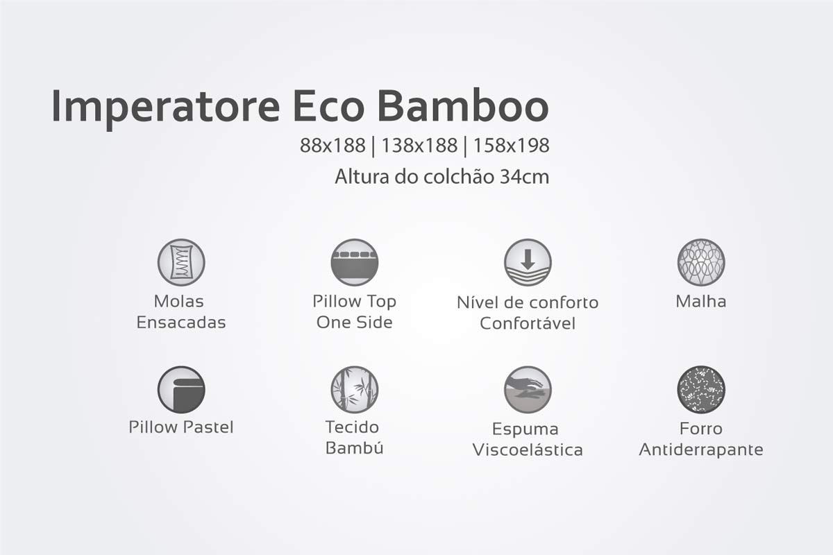 Cama Box CRC +Colchão Molas Imperatore Herval