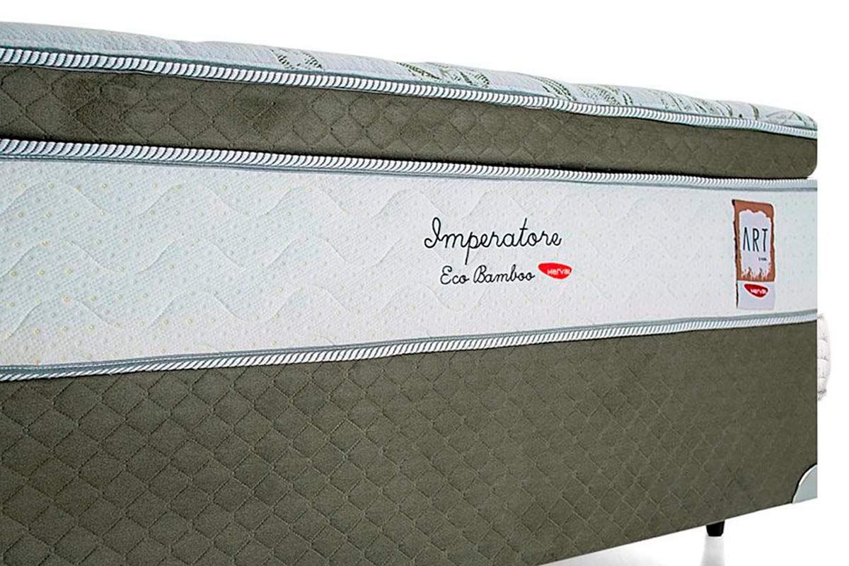 Cama Box Baú CRC +Colchão Molas Imperatore Herval