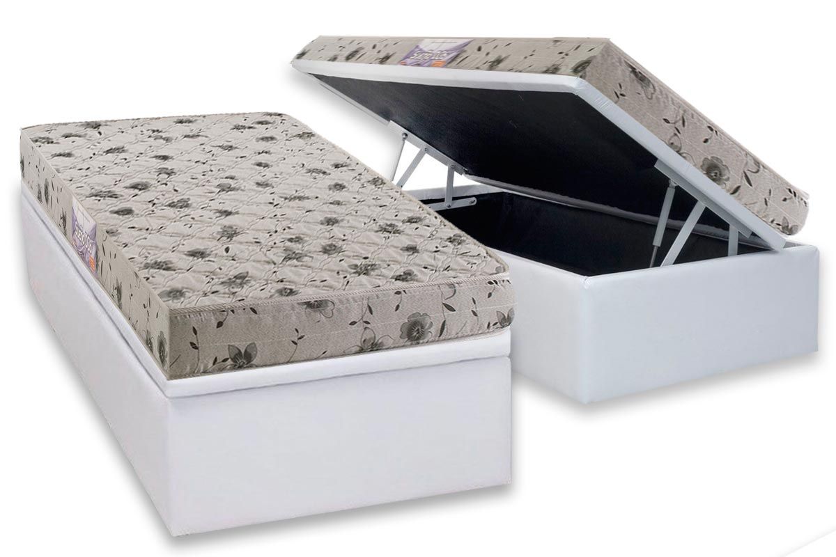 Cama Box Baú CRC +Colchão Espuma D26 Sueño Herval
