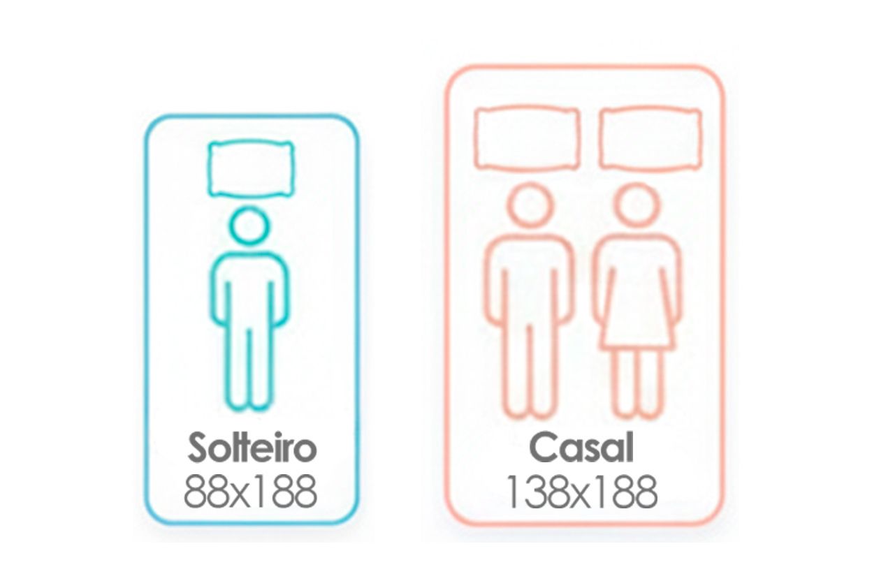 Cama Box Baú CRC +Colchão Espuma D26 Sueño Herval