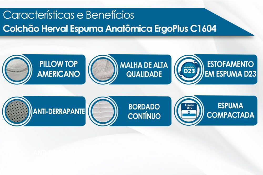 Cama Box CRC +Colchão Ortopédico Santorini Herval