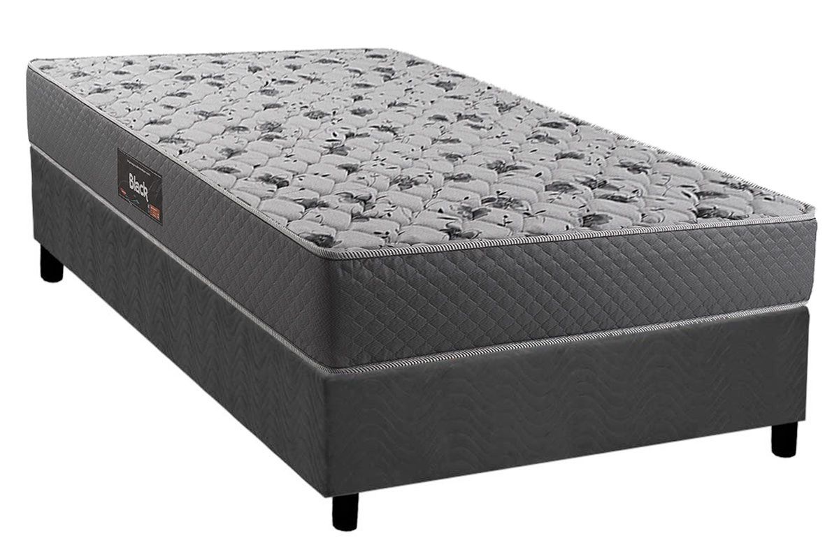Cama Box CRC +Colchão Ortopédico Black Herval