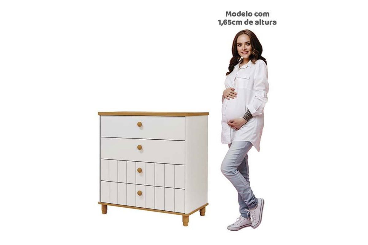 Quarto Infantil Completo Cupcake 2 Peças (Guarda Roupa+Cômoda) QI105 Permóbili Baby