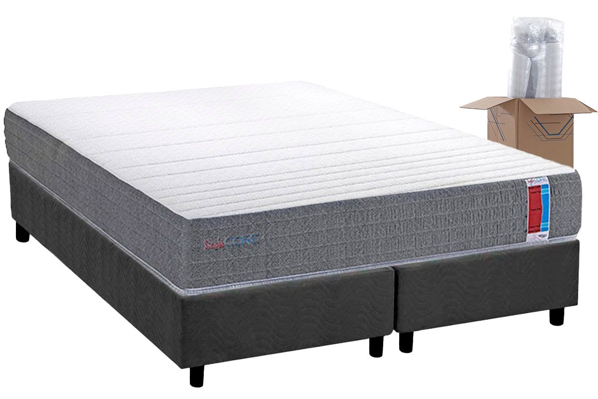 Cama Box CRC +Colchão Espuma D28 Singlecore Herval