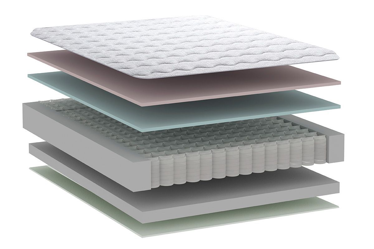 Cama Box Baú CRC +Colchão Molas Bumpcore Herval