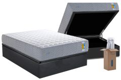 Cama Box Baú Filhão +Colchão Molas Bumpcore Herval