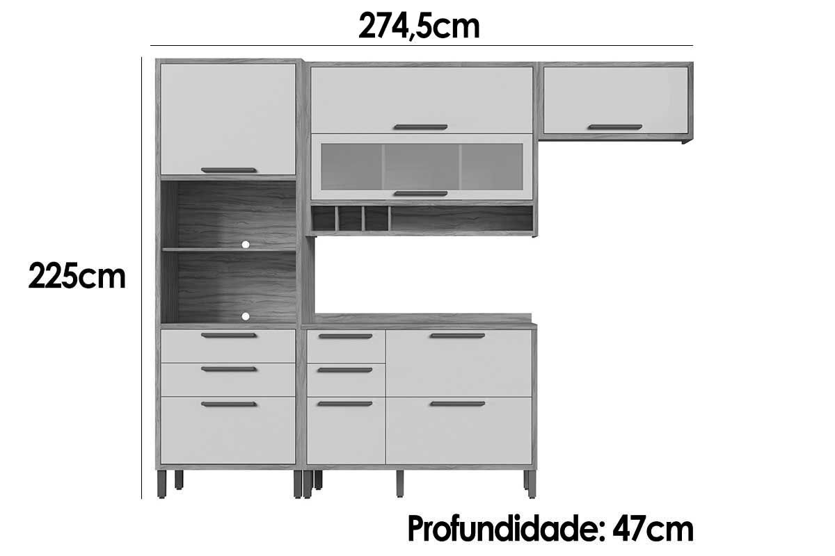 Cozinha Completa Ronipa 4 Peças Syrah C4P231