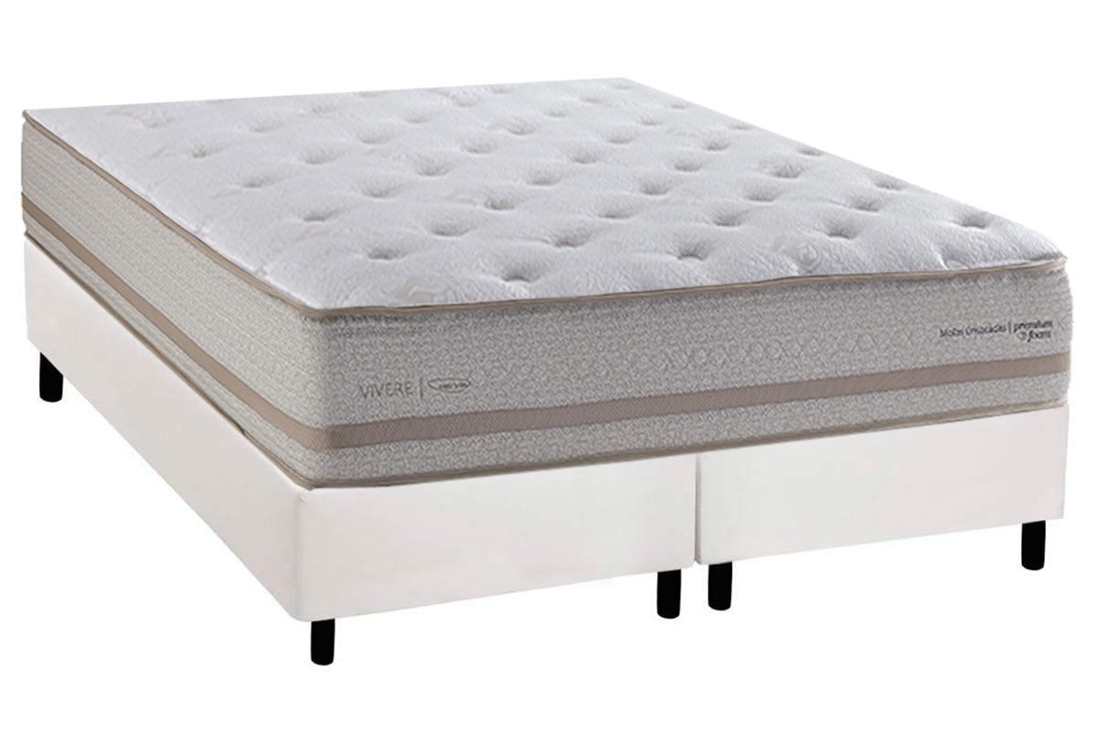 Cama Box CRC +Colchão Molas C1740 Herval