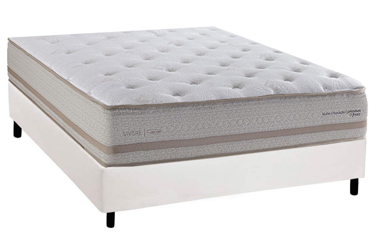 Cama Box CRC +Colchão Molas C1740 Herval