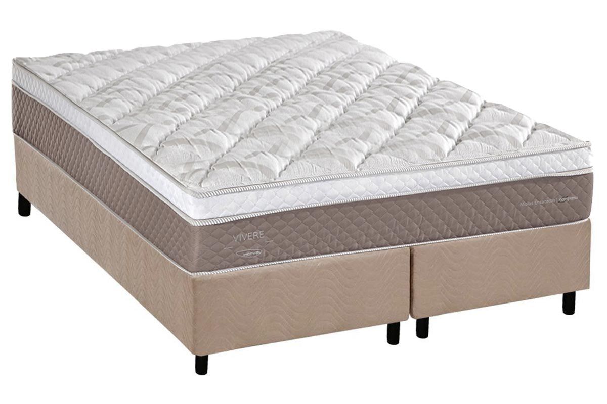 Cama Box CRC +Colchão Molas C1624 Herval