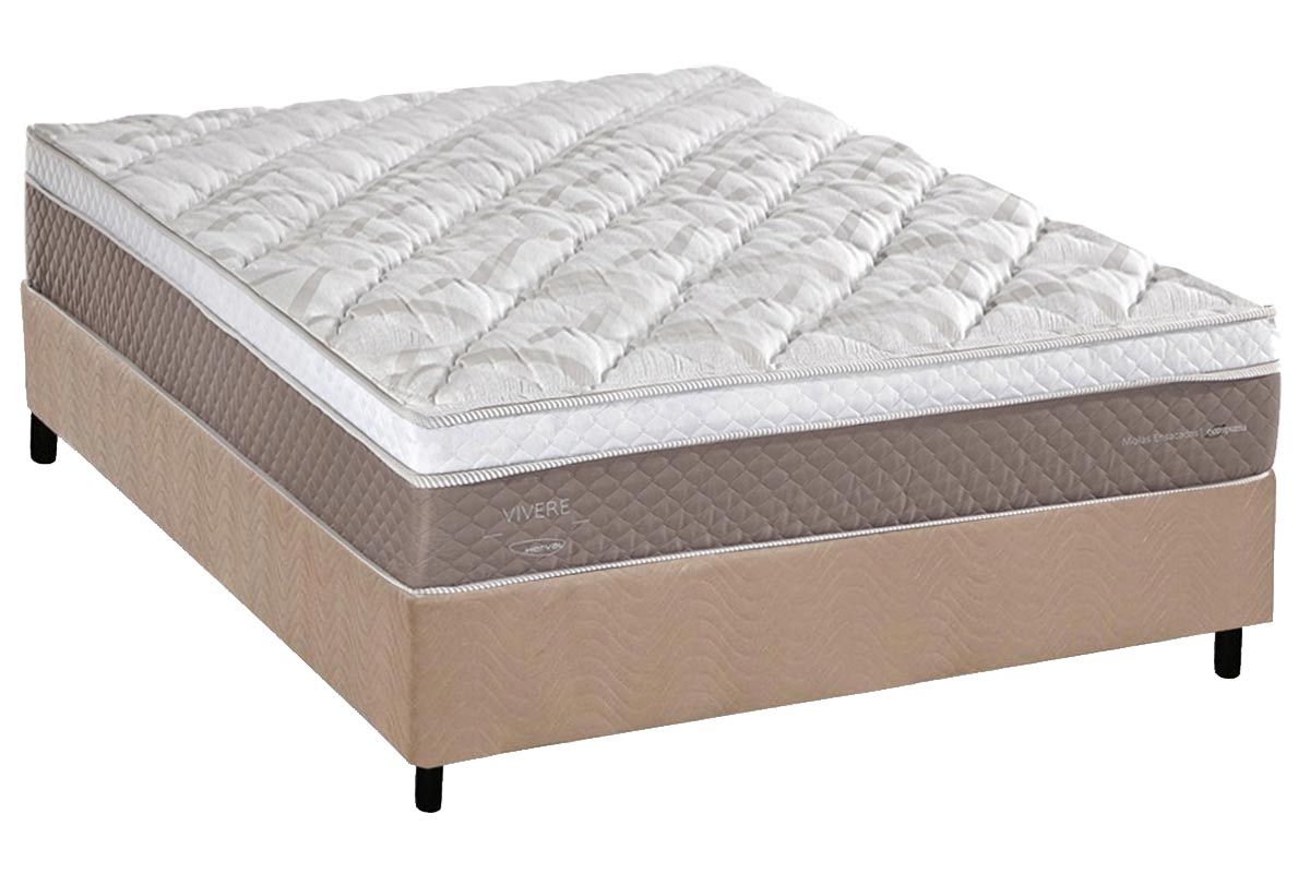 Cama Box CRC +Colchão Molas C1624 Herval
