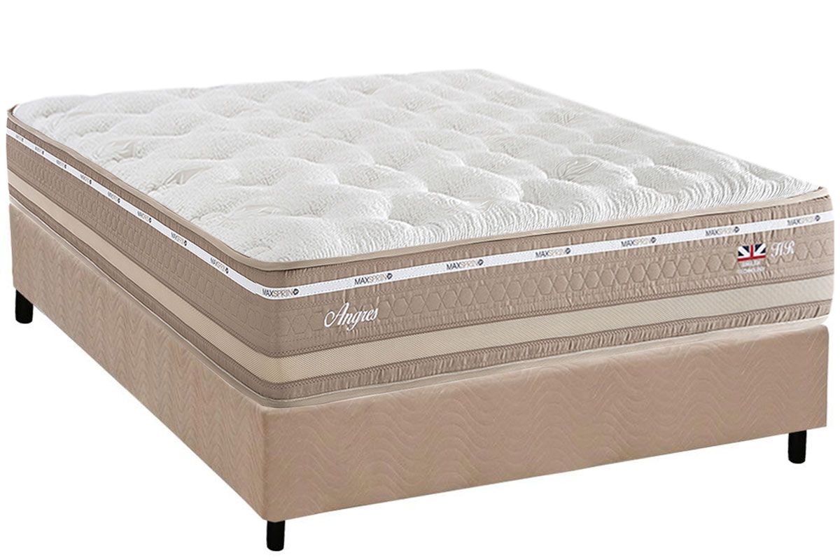 Cama Box CRC +Colchão Molas Angres Herval