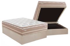 Cama Box Baú Filhão +Colchão Molas Angres Herval