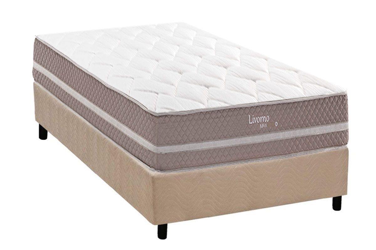 Cama Box CRC +Colchão Molas Livorno Herval