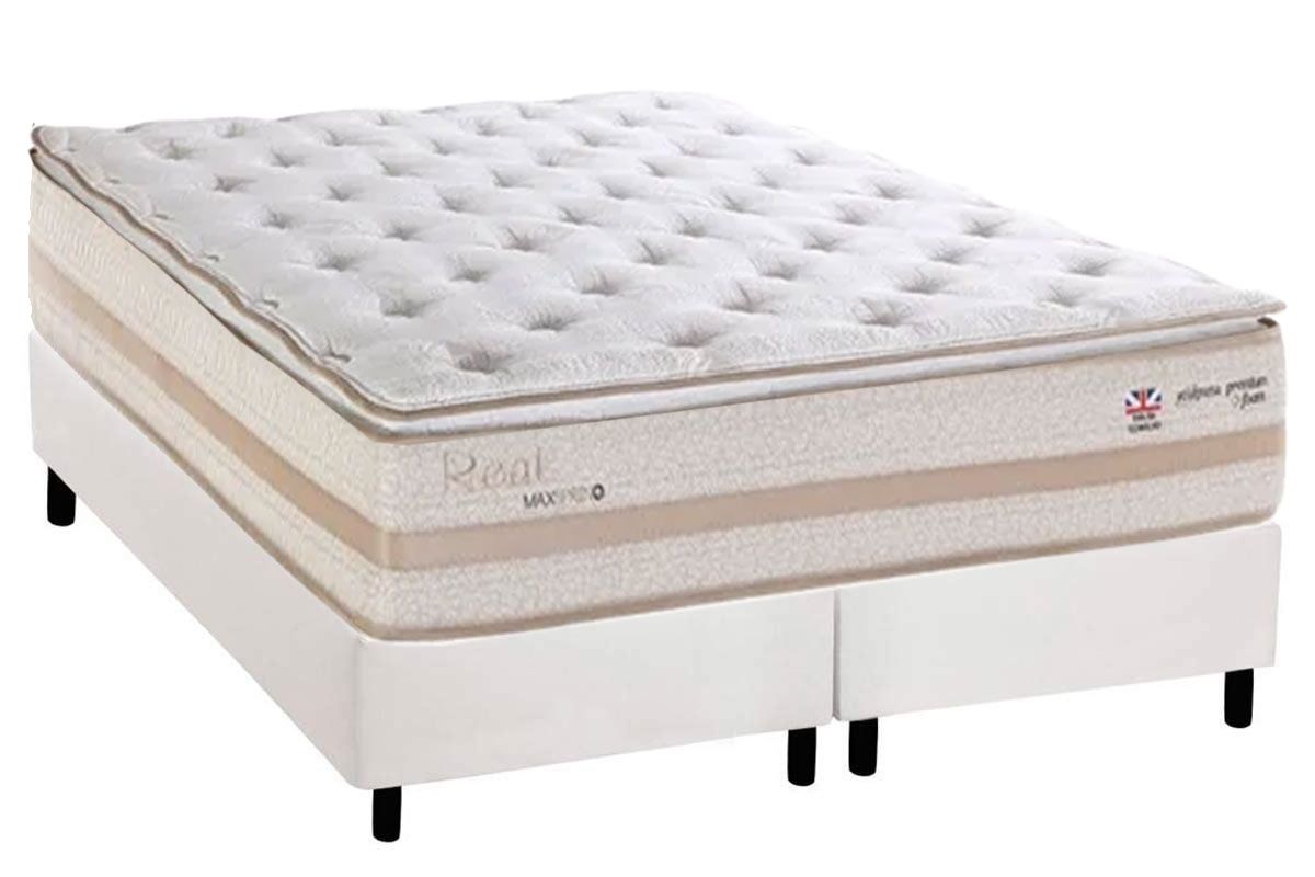 Cama Box CRC +Colchão Molas Real Herval