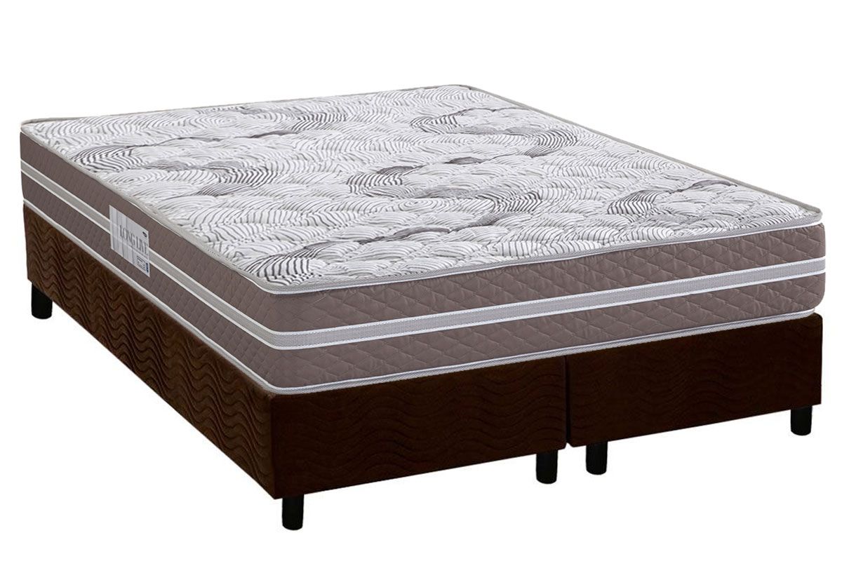 Cama Box CRC +Colchão Espuma D33 Long Live Herval