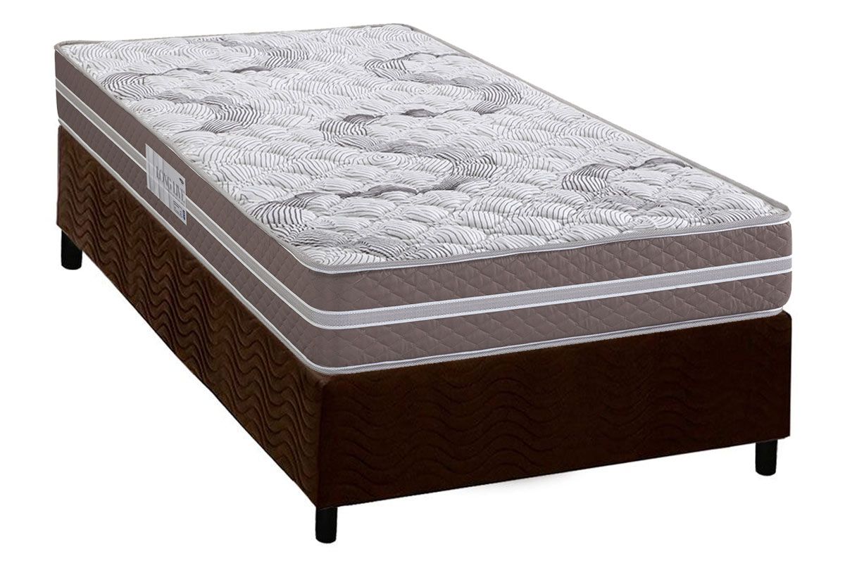 Cama Box CRC +Colchão Espuma D33 Long Live Herval