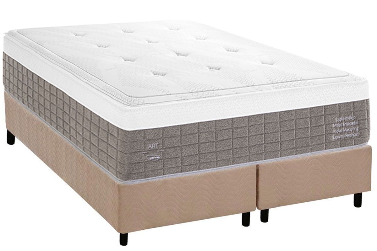 Cama Box CRC +Colchão Molas C1784 Herval