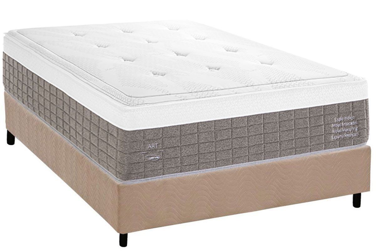 Cama Box CRC +Colchão Molas C1784 Herval